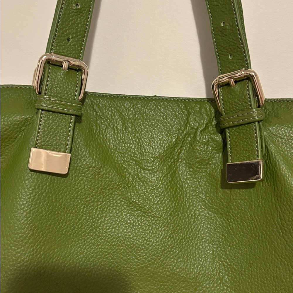 Raisa by Heys Green Leather Tote Bag - Picture 3 of 11